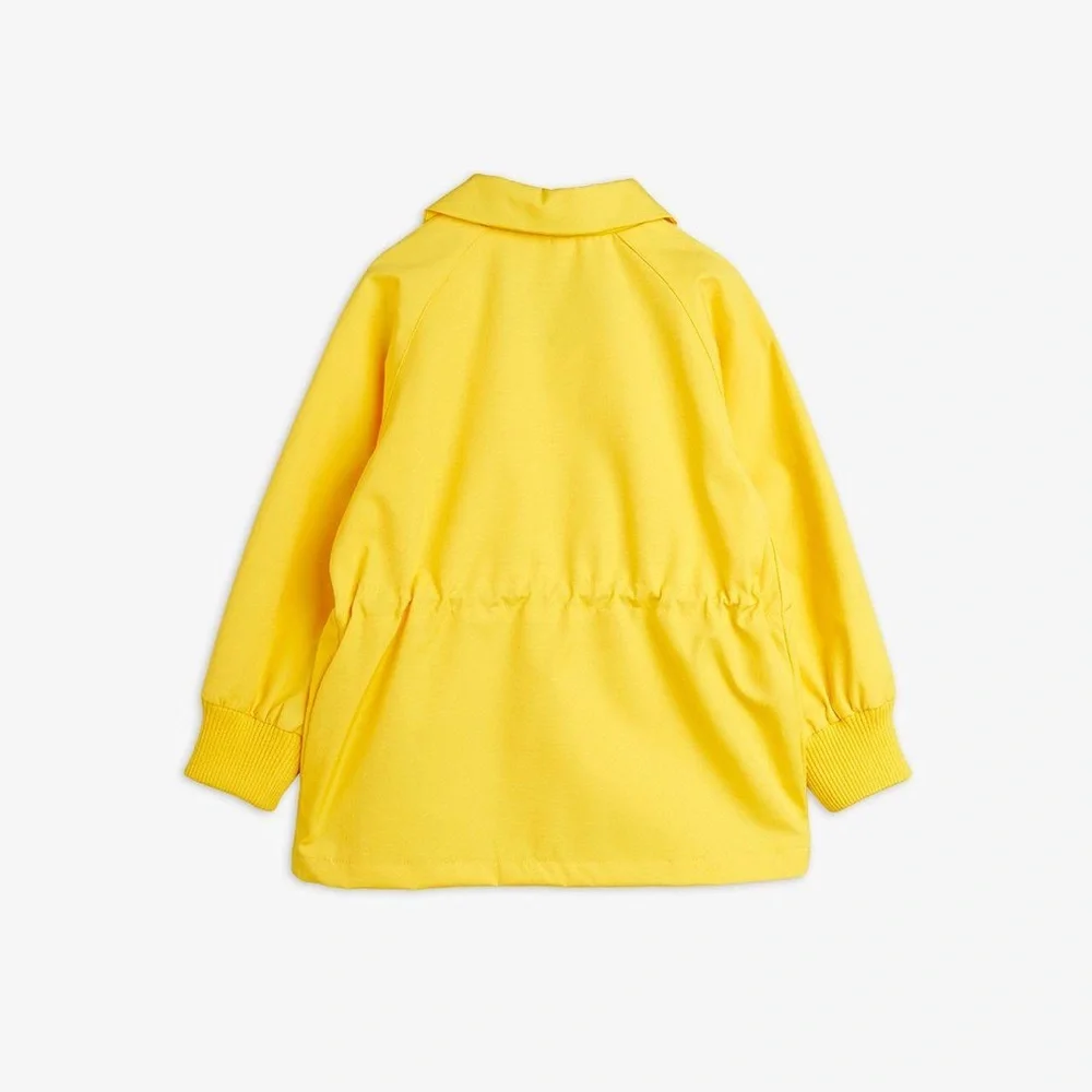 Mini Rodini Yellow Kids Jacket with Panda Patch